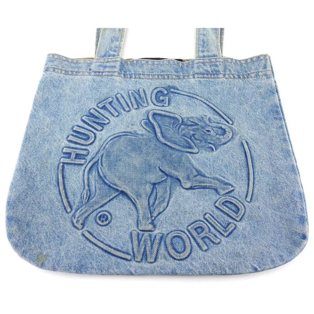 HUNTING WORLD Tote Bags Denim denim canvas Authentic